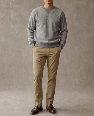 Heavyweight Double V-Gusset Tubular Sweatshirt - Heather Gray