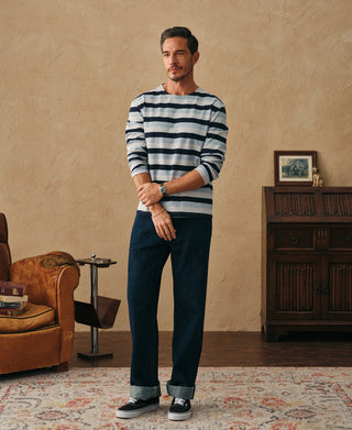 Classic Fit Striped Long-Sleeve T-Shirt