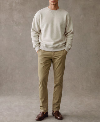 Heavyweight Double V-Gusset Tubular Sweatshirt - Apricot