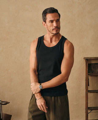 Modal Blend Tank Top - Black