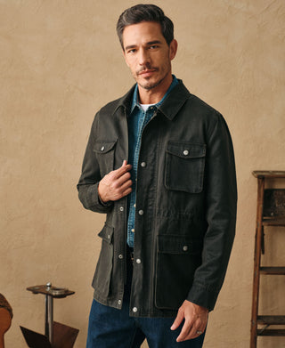 1950s Coated Cotton Field Jacket