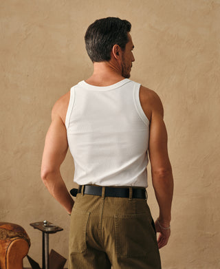 Modal Blend Tank Top - White
