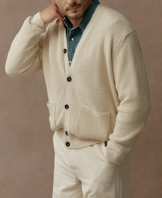 Fisherman Rib US Cotton Cardigan