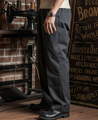 1930s IVY Style Double Pleated Chino Trousers