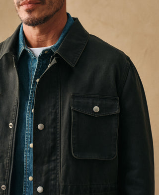 1950s Coated Cotton Field Jacket