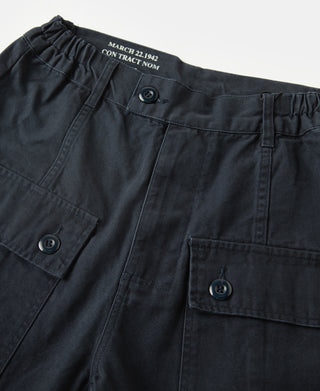 overview of M-42 Canvas Cargo Shorts - Navy