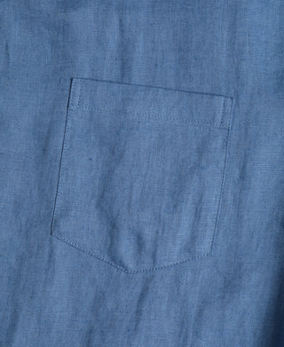 Pocket Detail of Lot 220A Linen Long Sleeve Shirt