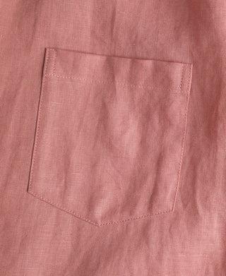 Pocket Detail of Lot 220A Linen Long Sleeve Shirt