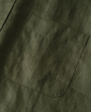 Pocket detail of Lot 225 Long Sleeve Linen Button-Down Shirt