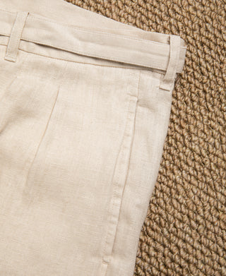 Pocket Detail of Lot 845 Linen Double Pleated Trousers