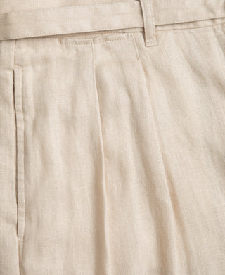 Pocket Detail of Lot 845 Linen Double Pleated Trousers