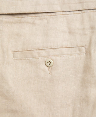 Pocket Detail of Lot 845 Linen Double Pleated Trousers