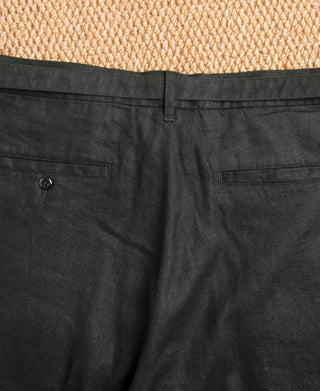 Pocket Detail of Lot 845 Linen Double Pleated Trousers