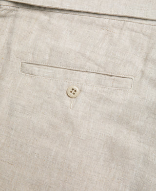 Pocket Detail of Lot 845 Linen Double Pleated Trousers