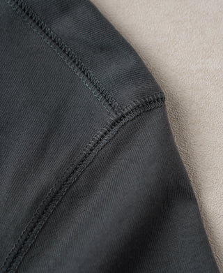 shoulder detail of Vintage Black 1950s V-Gusset Cotton T-Shirt
