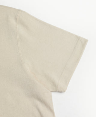 shoulder detail of Lot 108 Cotton Crewneck T-Shirt - Varsity Bear