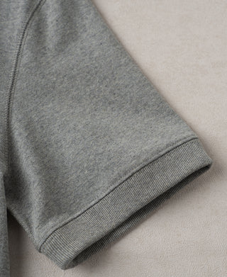 sleeve detail of 1950s V-Gusset Cotton T-Shirt - Heather Gray