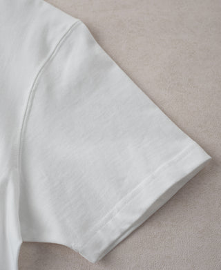 sleeve detail of Lot 108 Cotton Crewneck T-Shirt - Baseball Catcher