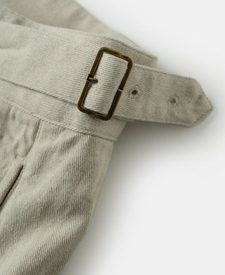 Waist belt detail of British Army Cotton-Linen Gurkha Shorts
