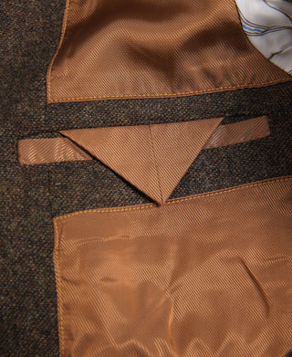 Half Norfolk Brown Tweed Jacket