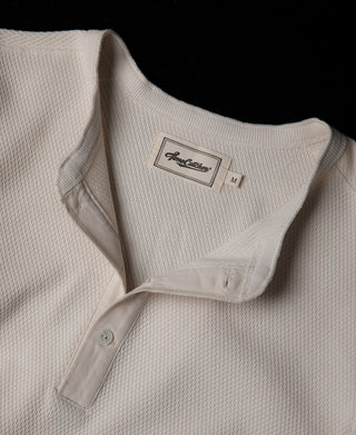 Raschel Knit Thermal Henley Shirt