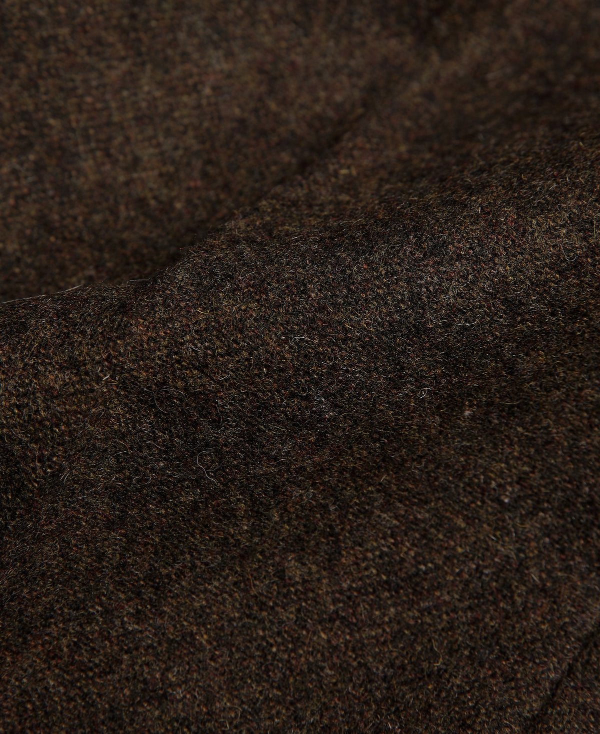 British Retro Brown Tweed Double Pleated Trousers