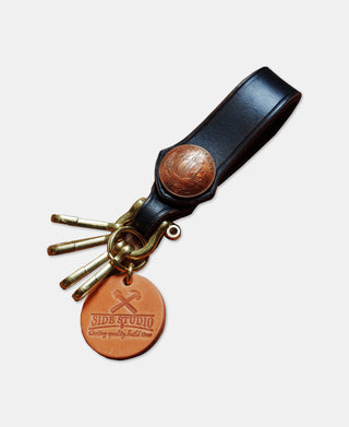Mechanic Style Antique Coin Leather Key Chain