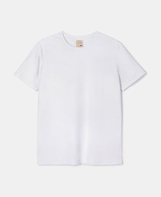 Slim-Fit-T-Shirt mit Rundhalsausschnitt – Weiß