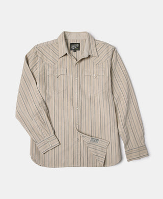 1950s 8 oz Striped Corduroy Western Shirt