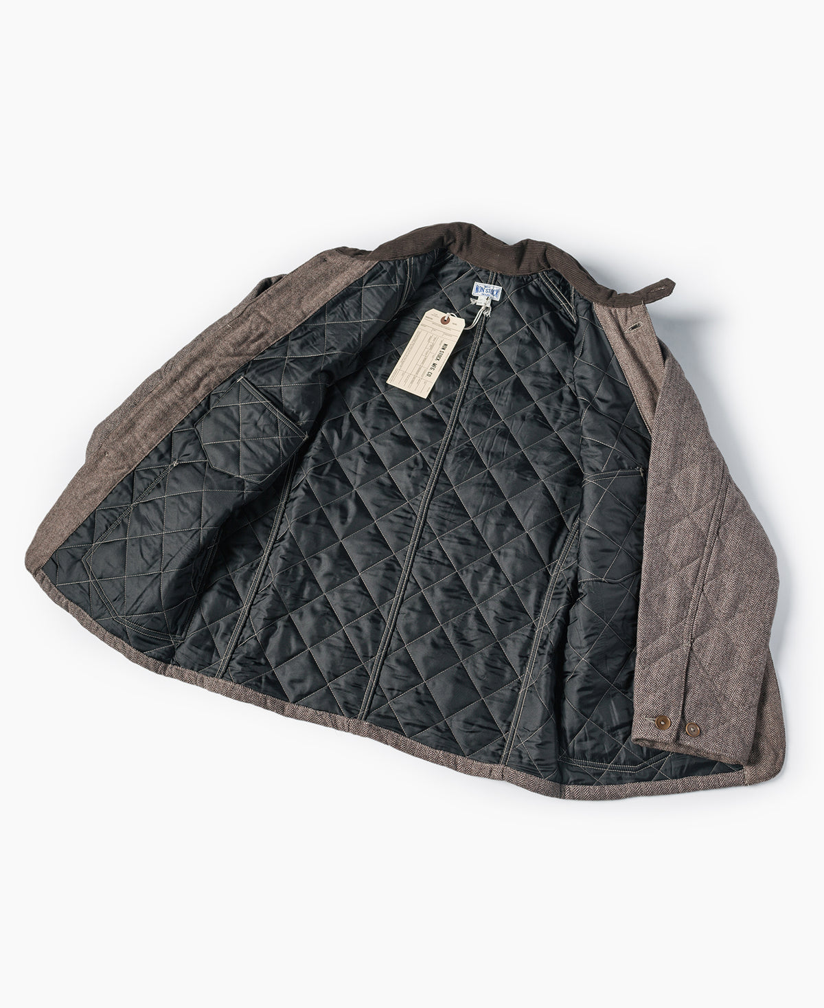 Herringbone Wool and Polyester-Blend Quilted Padded Chore Jacket