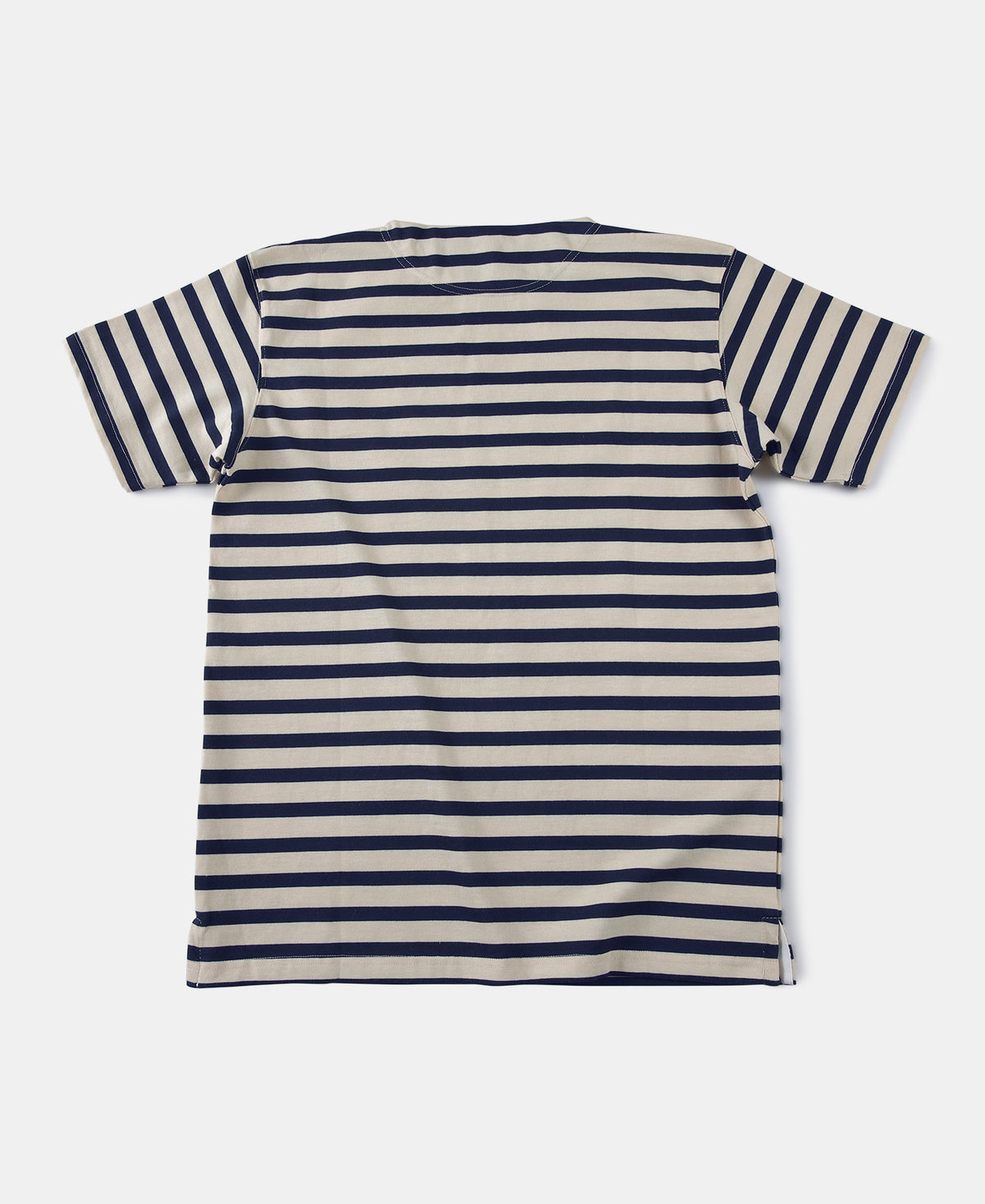Breton Stripe T-Shirt - Apricot/Navy