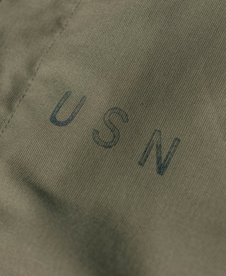 1940년대 USN 3rd Type N-1 울 데크 재킷 - 올리브 스텐실