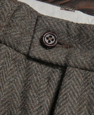 1920s Herringbone Tweed Trousers