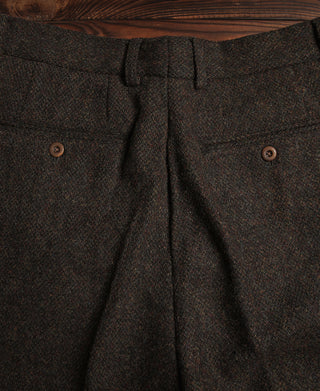 Schokoladenbraune Tweed-Hose aus den 1920er Jahren
