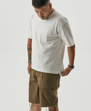 9.8 oz Cotton Classic Pocket T-Shirt - White