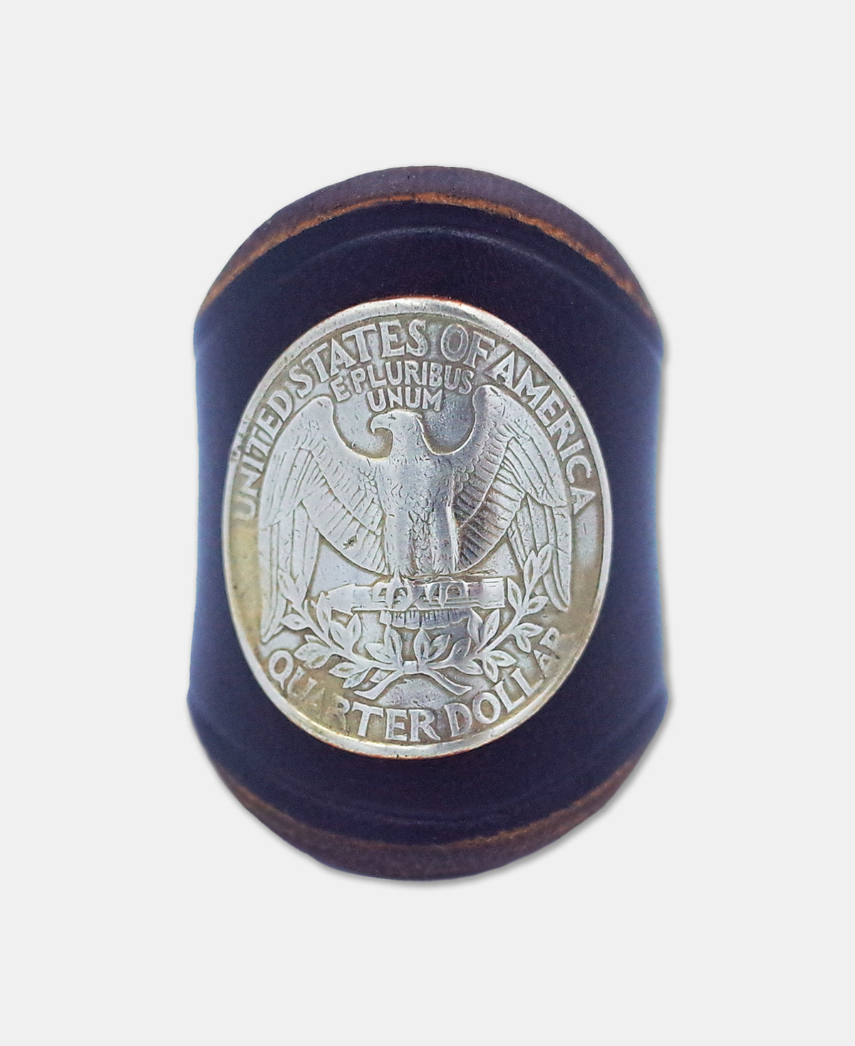 Eagle Coin Leather Bandana Slide