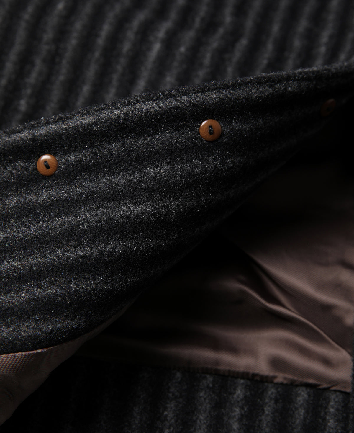Black &amp; White Striped Tweed Vest