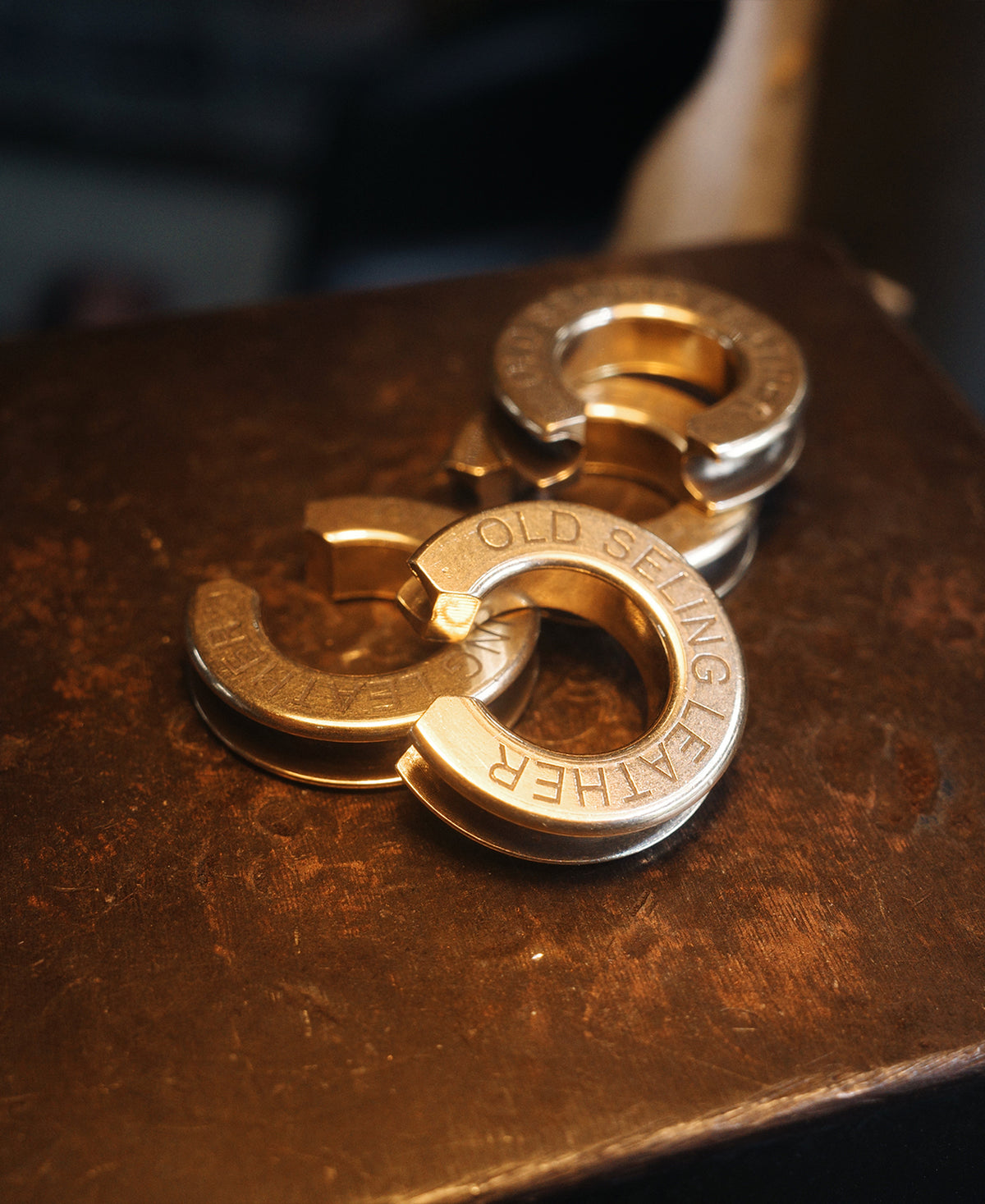 Vintage Style Brass Horseshoe Key Chain