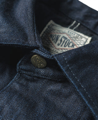 1950년대 14.5온스 슬러브 데님 초어 재킷